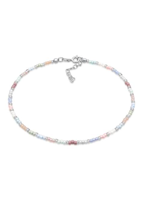 Elli Anklet elli anklet women 925 sterling silver festival expandable colorful 23cm in silver - view 1
