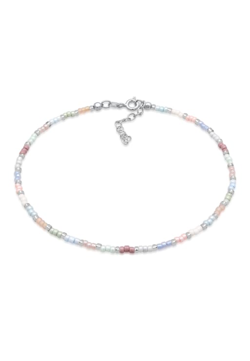 Elli Anklet elli anklet women 925 sterling silver festival expandable colorful 23cm in silver