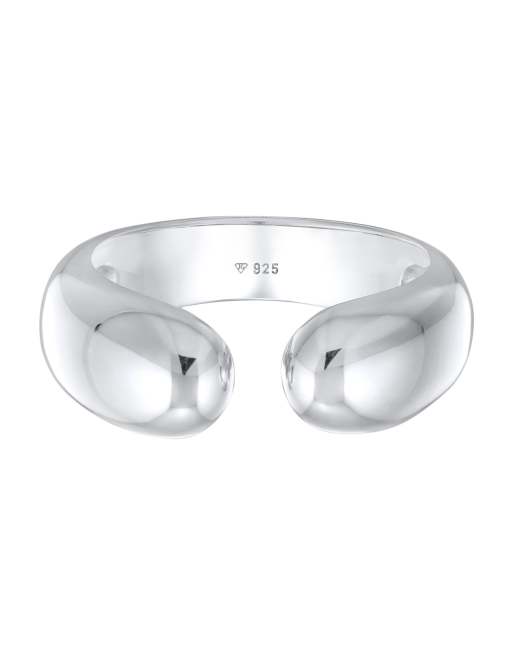 Elli - Bandring in open urban stijl van 925 sterling zilver in zilver