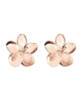 Elli - Boucles d'oreilles pour femme en argent massif 925 - Or rose - view 1