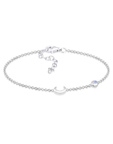Elli Bracelet crescent moon star filigree in  925 sterling silver gold - view 1