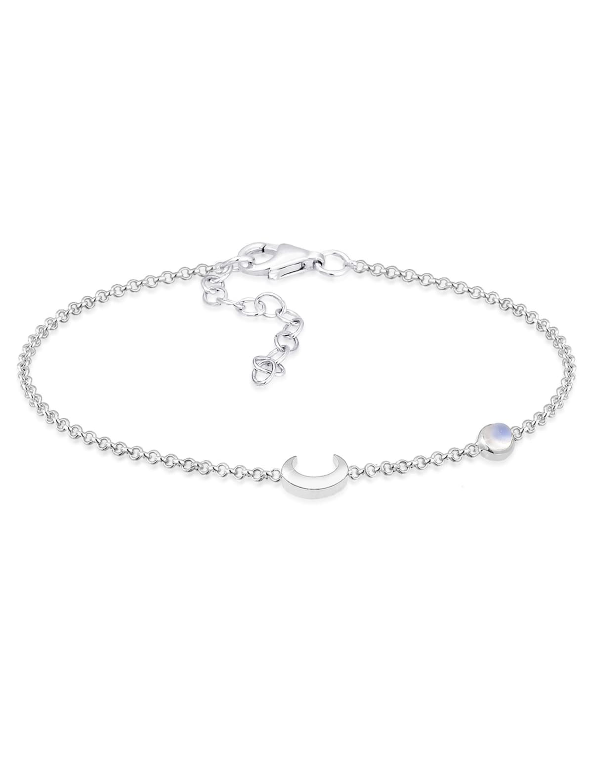 Elli Bracelet crescent moon star filigree in  925 sterling silver gold