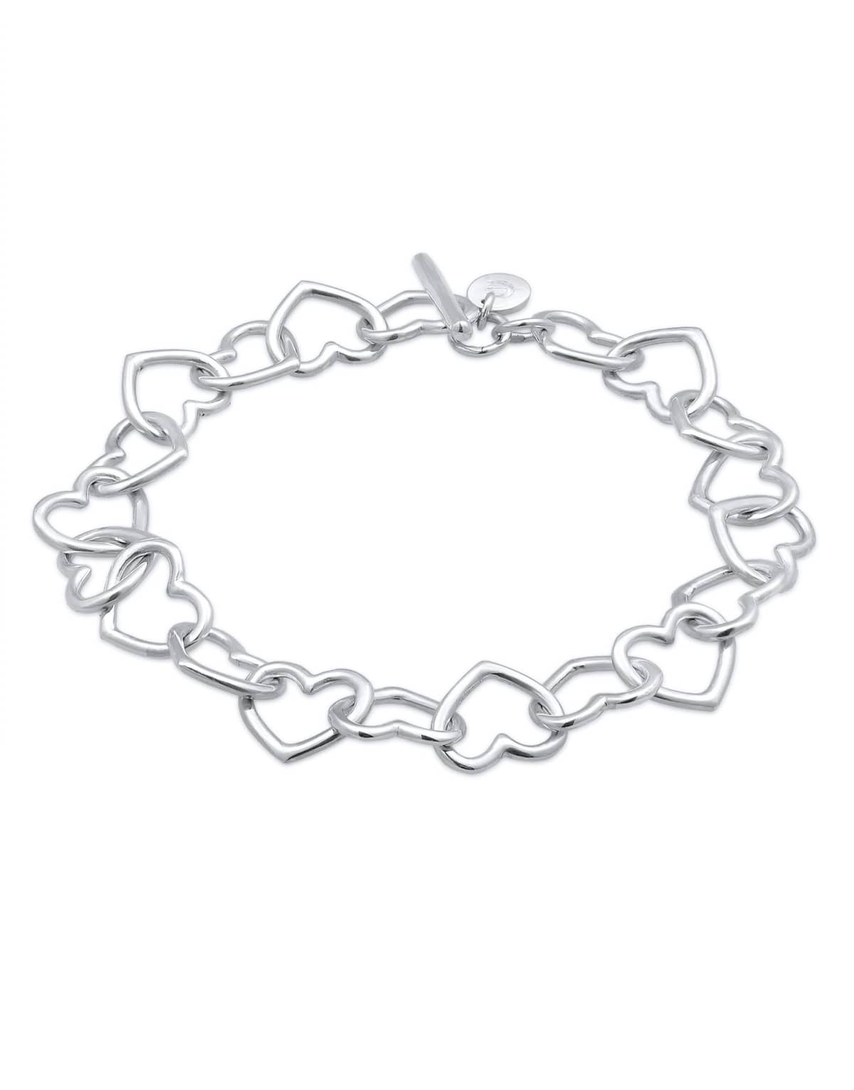 Elli Bracelet heart intertwined cut-out in 925 sterling silver