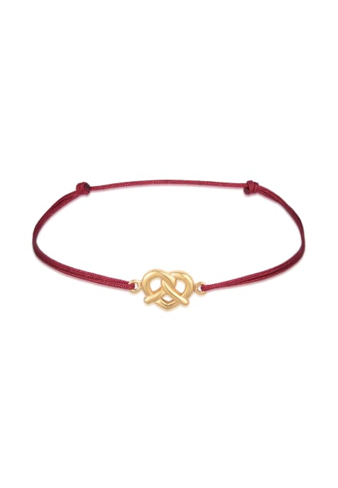 Elli Bracelet ladies pretzel oktoberfest costume trend nylon in 925 sterling silver in gold - view 1