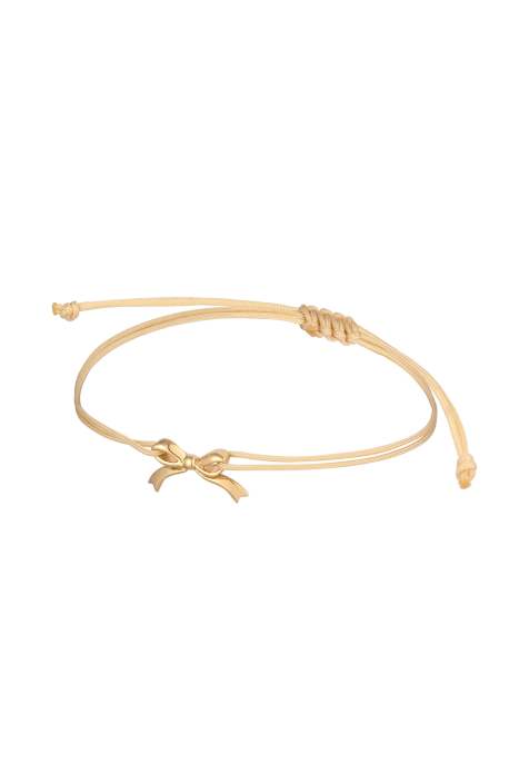 Elli Bracelet schleife textilarmband 925 silber in gold - view 1
