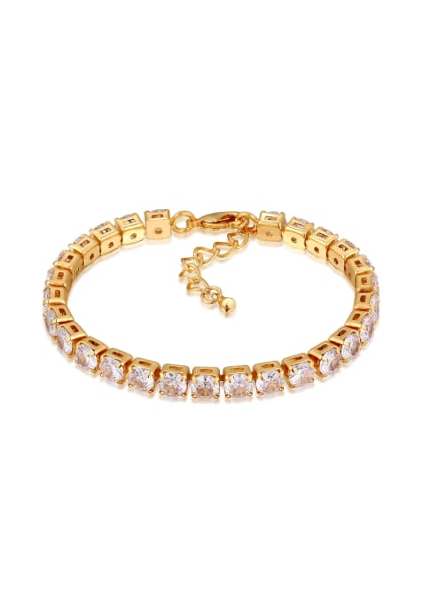 Elli Bracelet tennisarmband zirkonia goldfarben in gold - view 1