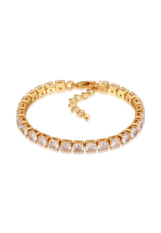 Elli Bracelet tennisarmband zirkonia goldfarben in gold
