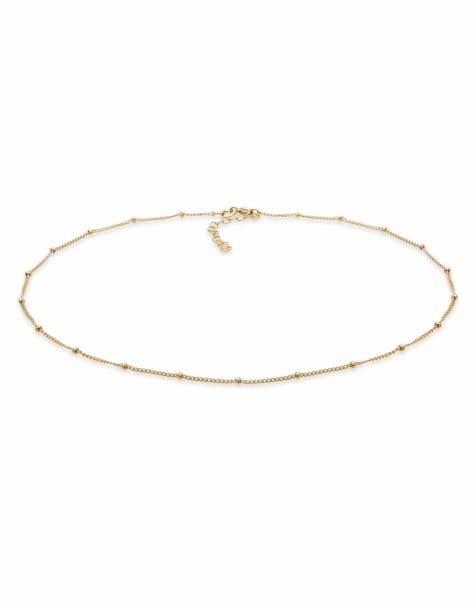 Elli - Collarino da donna minimal di tendenza in argento sterling 925 color oro - view 1