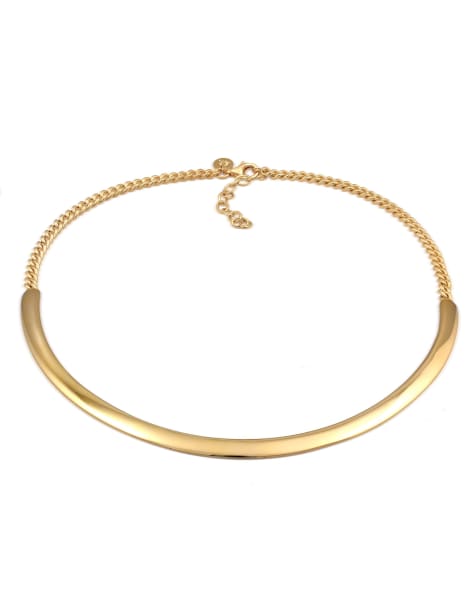 Elli - Collier basique en argent massif 925 - Doré - view 1