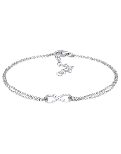 Elli – Damen-Armband mit Unendlichkeits-Trendsymbol aus 925er Sterlingsilber in Silberoptik