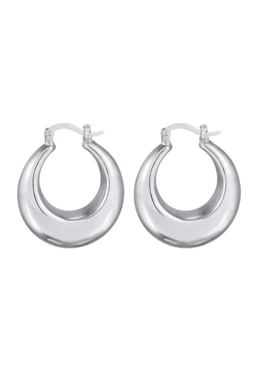 Elli Earrings creolen bügel silberfarben in silver