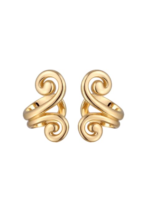Elli Earrings elli earcuff women spiral 925 sterling silver in gold - view 1