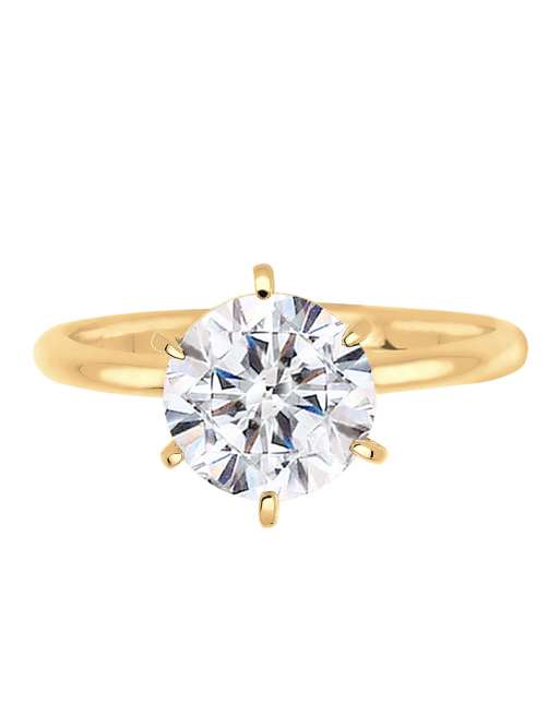 Elli - Ladies - Anello di fidanzamento tonalità oro in argento sterling 925 con cristalli