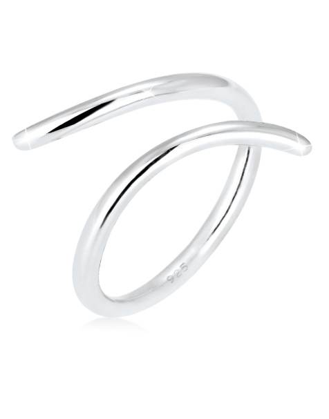 Elli - Ladies - Anello in argento sterling 925 appariscente con design geometrico avvolgente - view 1