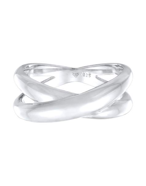 Elli - Ladies - Anello in argento sterling 925 con design avvolgente incrociato - view 1