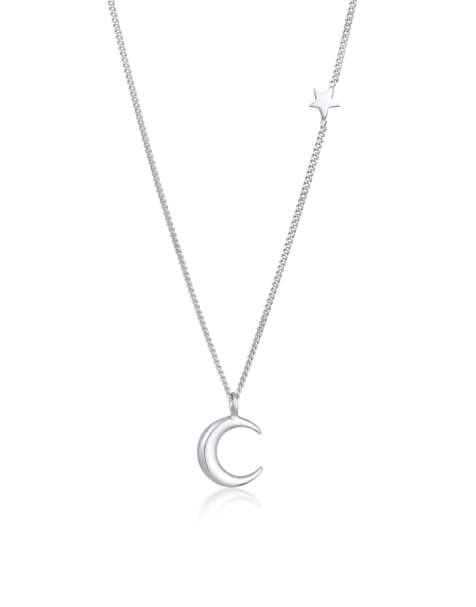 Elli - Ladies - Collana in argento sterling 925 con pendente a forma di mezzaluna e stella - view 1