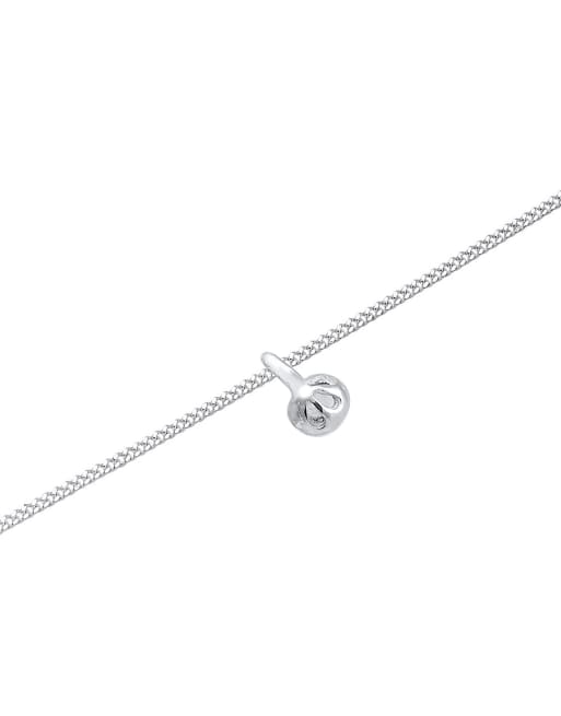 Elli Collana con Pendente Cerchio da Donna in Argento 925, Placato Oro Giallo