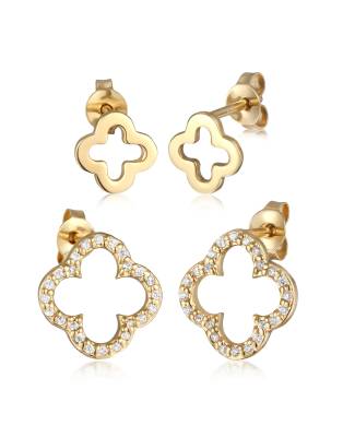 Paclo gioielli 17CO09COEX999 argento ag 925 Orecchini con Zirconi Triangolo