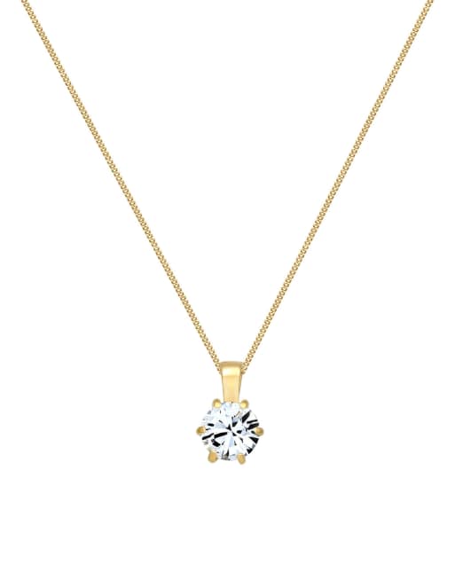 Elli Collana Donna Con Ciondolo Stella In Argento 925 | Girocollo Semplice E Moderno | Regalo In Confezione Velluto