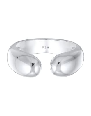 Elli - Offener Damen-Bandring aus 925er-Sterlingsilber in Silber im Urban-Style