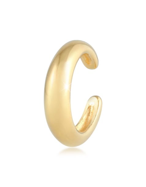 Elli - Oorbel van 925 sterling zilver in goudkleur - view 1