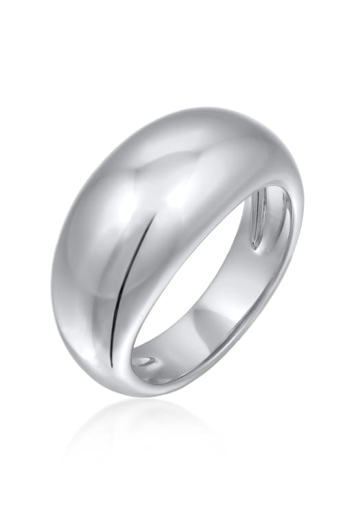 Elli Ring chunky look silberfarben für damen in silver