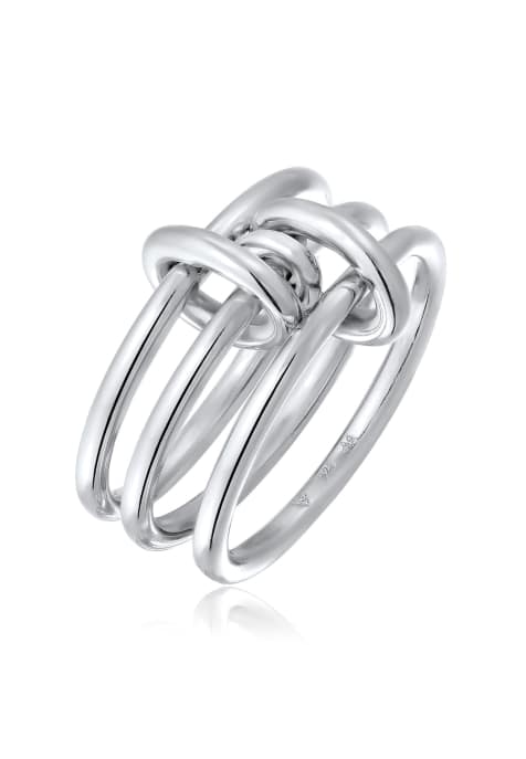 Elli Ring elli ring without stones women knot 925 sterling silver party / new year's eve in silver - view 1
