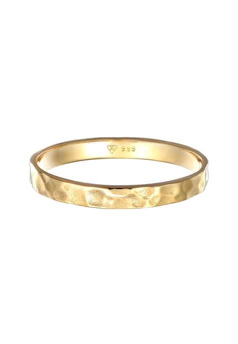 Elli Ring ladies band basic partner in 585 yellow gold in gold - view 1
