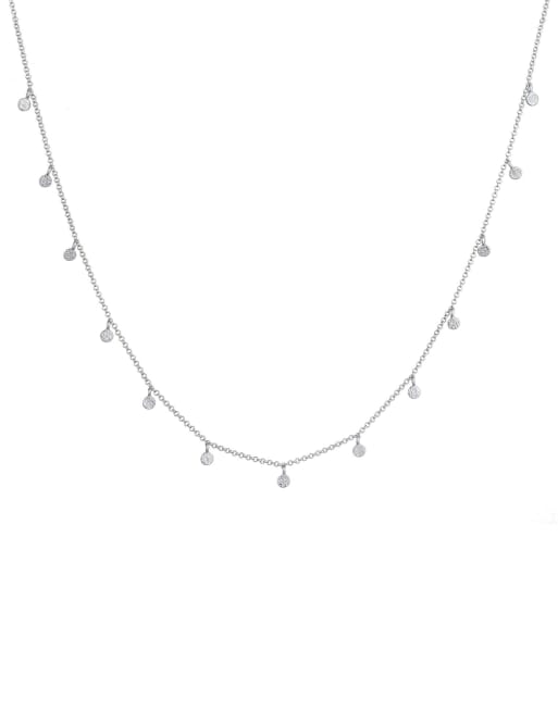 Elli – Silberfarbene Halskette aus 925er-Sterlingsilber mit Scheibenanhängern