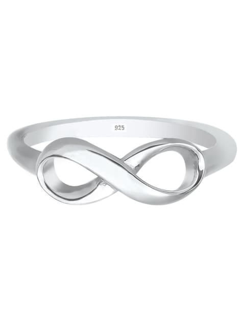 Elli – Silberfarbener Ring aus 925er-Sterlingsilber mit Unendlichkeits-Design - view 1