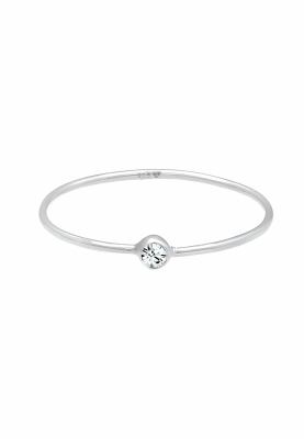 Elli - Solitär-Ring aus 925er Sterlingsilber mit Kristallstein