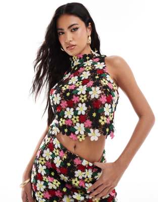 asos Elliatt Lucayan Top and Skirt Set in Multi