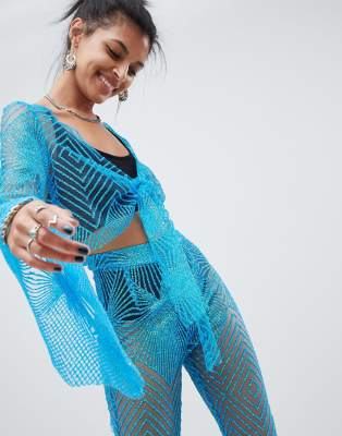 asos glitter top