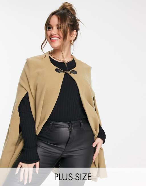 Women's plus best sale size cape coat