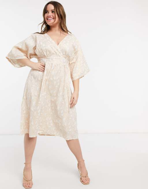 White kimono clearance dress plus size