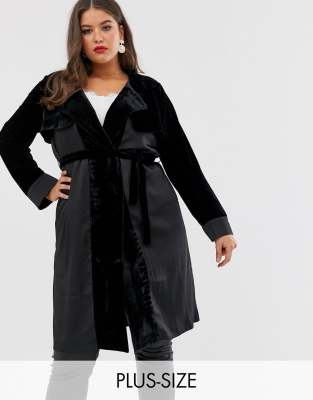 velour trench coat