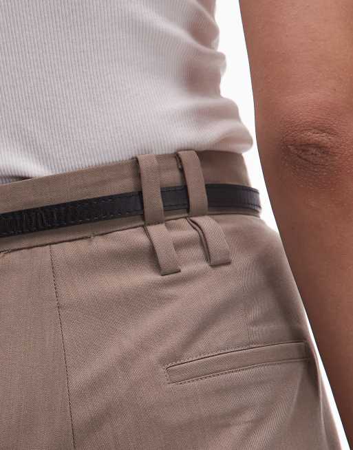 Emory Park – Elegante Hose in hellem Kastanienbraun mit weitem Bein, Kombiteil, 4 von 5