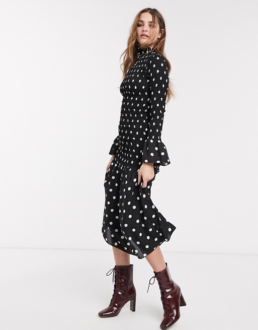 Emory Park high neck maxi dress in spot
