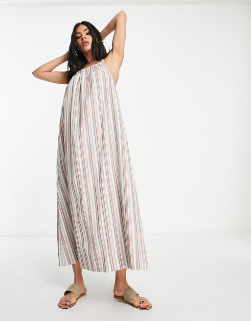 H&m striped maxi outlet dress