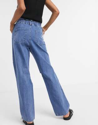 paper bag ripped jeans