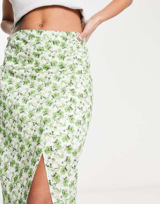 fig London uneven skirt グリーン fig London（フィグロンドン）の「uneven skirt（スカート