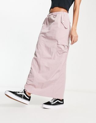 Emory Park toggle detail cargo midi skirt in washed purple - ASOS Price Checker
