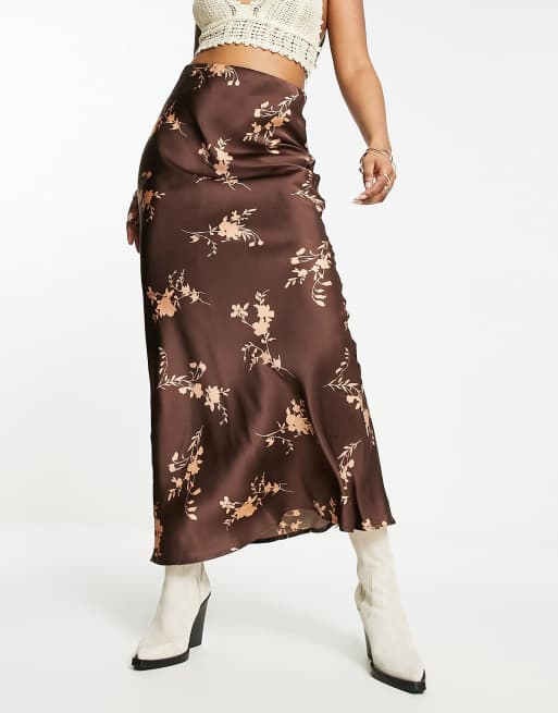 Vintage floral maxi skirt outlet