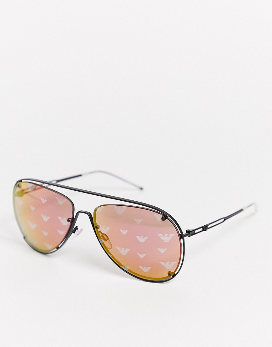 Emporio Armani 0EA2073 aviator sunglasses-Gold