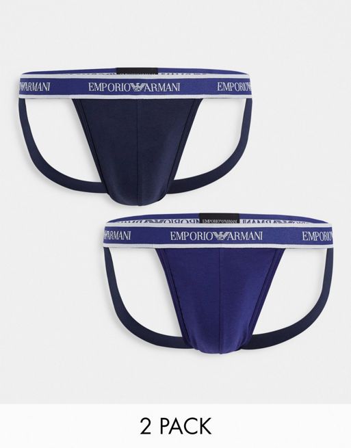 Emporio Armani men Black Magnum Jockstrap jock straps Underwear size XL