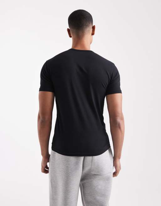 Emporio Armani 2-pack short sleeve lounge t-shirts in black, 3 of 5