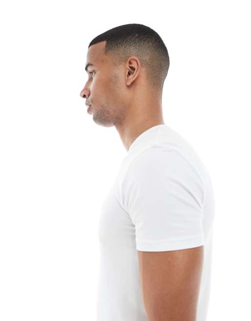 Emporio Armani 2-pack short sleeve lounge t-shirts in white, 4 of 5