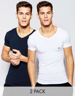 armani v neck t shirt