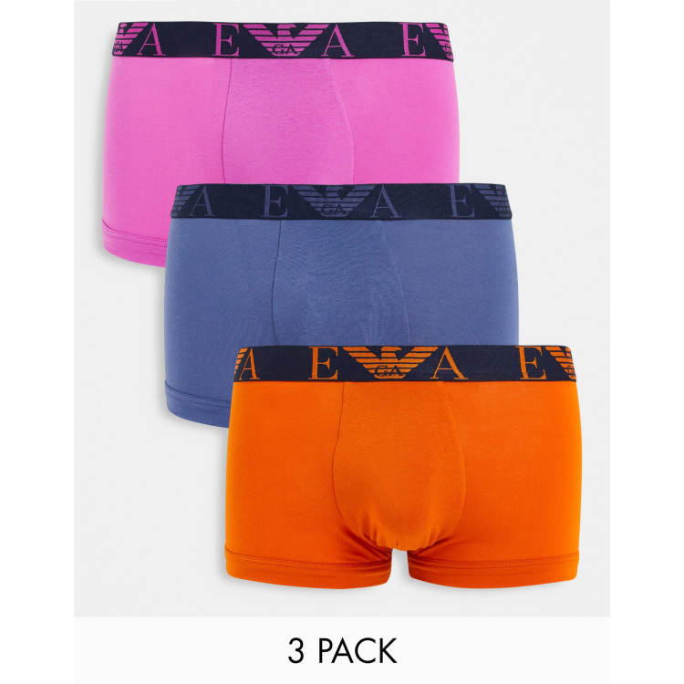 HOT Pink Emporio Armani Trunks Emporio Armani Pack Trunk In