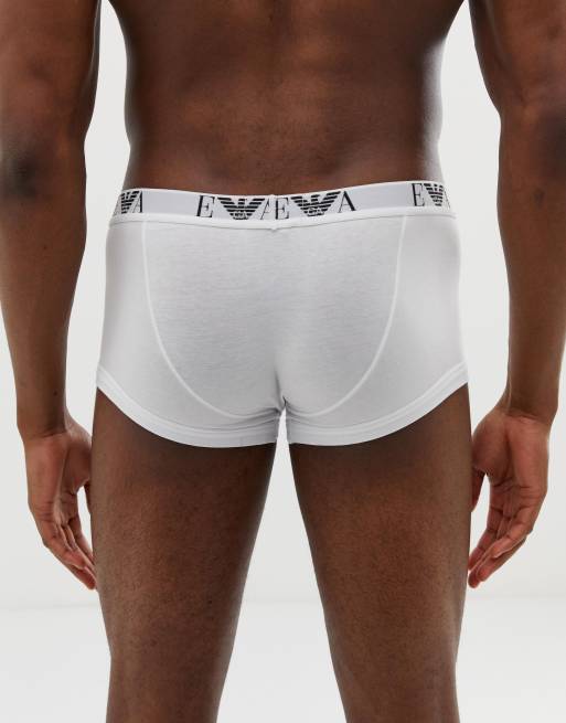 Emporio Armani – 3-pack vita trunks med EVA-logga, 2 av 4